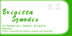 brigitta szmodis business card